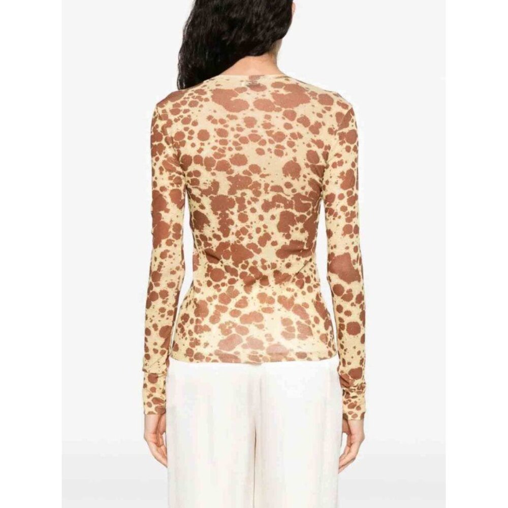 Nanushka Lymee Long Sleeve Tie Dye Mesh Top NWT Size Small - Picture 3 of 11